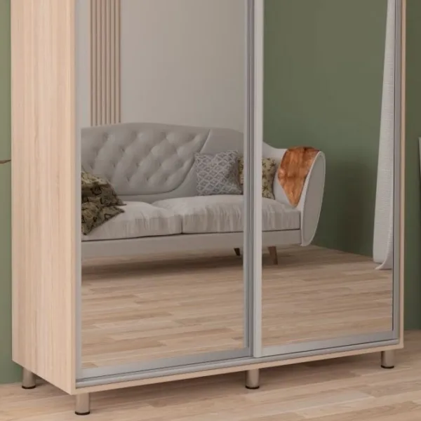 Dulap pentru haine Glisant Mobildor-Lux ARON 1200 3025 120 x 60 x 220 / PAL / Stejar Sonoma photo 4 Dulap pentru haine Glisant Mobildor-Lux ARON 1200 3025 120 x 60 x 220 / PAL / Stejar Sonoma photo 4