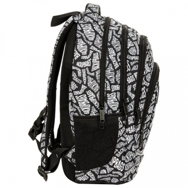 Ghiozdan pentru copii BackUP Black & White Black White Black/ 24 l photo 6 Ghiozdan pentru copii BackUP Black & White Black White Black/ 24 l photo 6