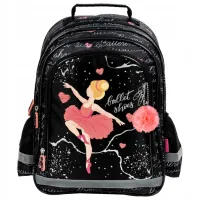 Ghiozdan pentru copii Derform Ballerina Black Pink Black/ 24 l photo 3