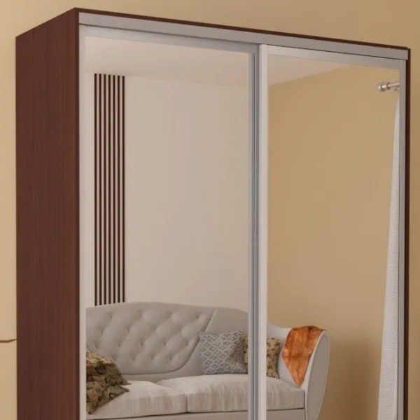 Dulap pentru haine Glisant Mobildor-Lux ARON 1200 2226 120 x 60 x 220 / PAL / Wenge magie photo 3