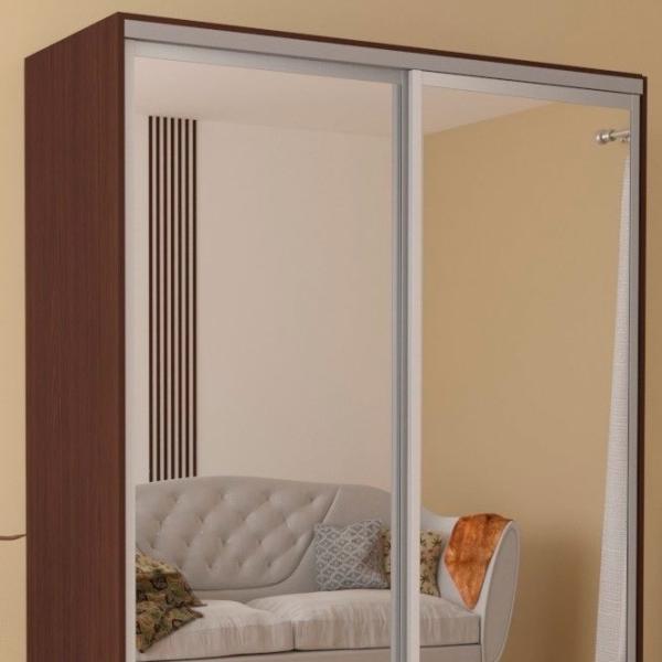 Dulap pentru haine Glisant Mobildor-Lux ARON 1200 2226 120 x 60 x 220 / PAL / Wenge magie photo 3