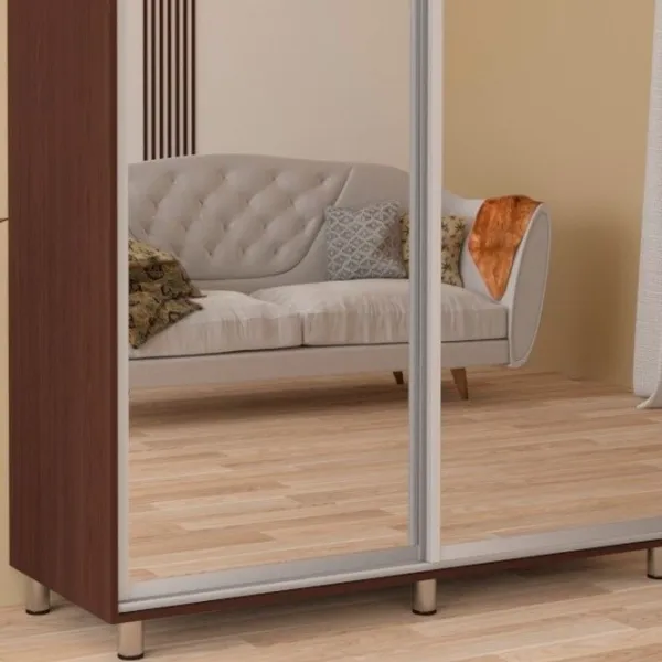 Dulap pentru haine Glisant Mobildor-Lux ARON 1200 2226 120 x 60 x 220 / PAL / Wenge magie photo 4