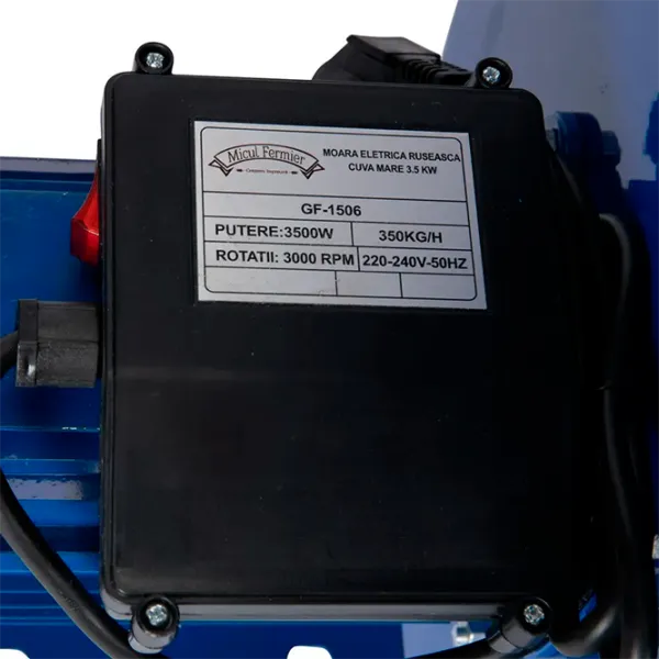 Moară electrică Micul Fermier GF-1506 350 kg/ h/ 3500 W/ 3000 rot/ min photo 7 Moară electrică Micul Fermier GF-1506 350 kg/ h/ 3500 W/ 3000 rot/ min photo 7