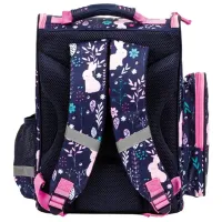 Ghiozdan pentru copii Derform Sweet Rabbits Blue Pink Blue photo 4