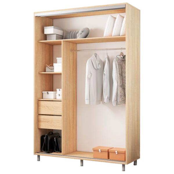 Dulap pentru haine Glisant Mobildor-Lux ARON S 1600 K1 3025 160 x 60 x 220 / PAL / Stejar Sonoma photo 2 Dulap pentru haine Glisant Mobildor-Lux ARON S 1600 K1 3025 160 x 60 x 220 / PAL / Stejar Sonoma photo 2