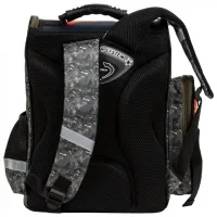 Ghiozdan pentru copii Derform Dinosaurs Black Gray Black photo 2