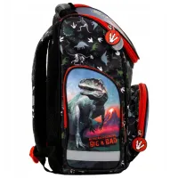 Ghiozdan pentru copii Derform Dinosaurs Black White Black photo 4