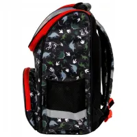 Ghiozdan pentru copii Derform Dinosaurs Black White Black photo 6