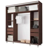 Dulap pentru haine Glisant Mobildor-Lux ARON S 2000 K1 2226 200 x 60 x 220 / PAL / Wenghe photo 2