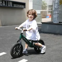 Bicicletă fără pedale Qplay Racer 10" Metal/ Green White photo 4
