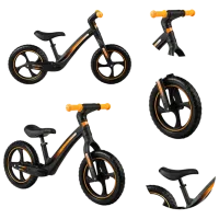 Bicicletă MoMi MIZO 12" Aluminiu/ Black Yellow photo 6