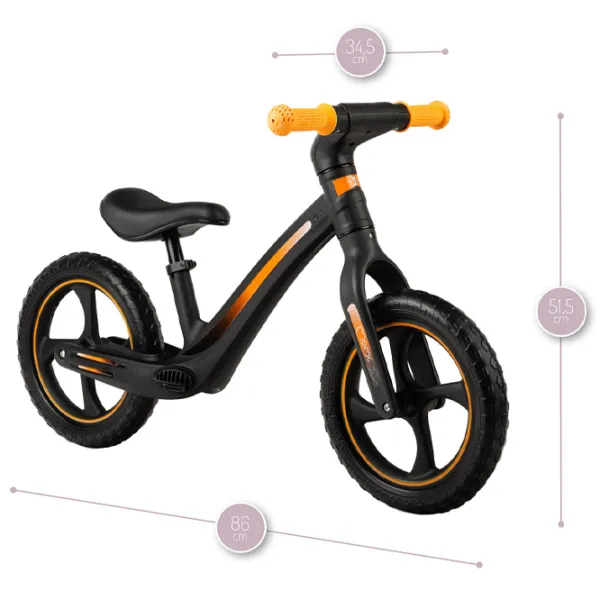 Bicicletă MoMi MIZO 12" Aluminiu/ Black Yellow photo 7