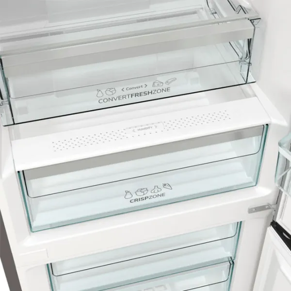 Frigider Gorenje NRK6192AS4 cu congelator jos 304 l / 186 cm / Silver photo 5