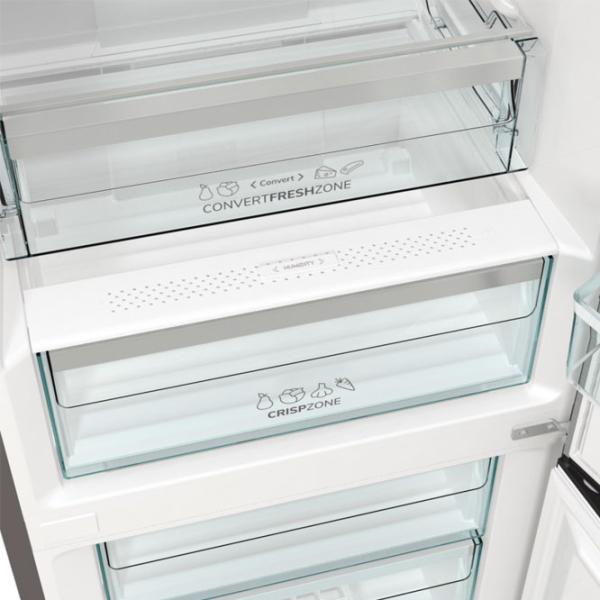 Frigider Gorenje NRK6192AS4 cu congelator jos 304 l / 186 cm / Silver photo 5