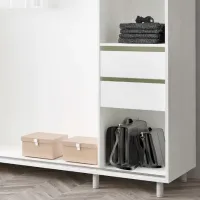 Гардероб Раздвижной Mobildor-Lux ARON S 2000 K2 8681 200 x 60см x 220 / ЛДСП / Бриллиантовый белый photo 6