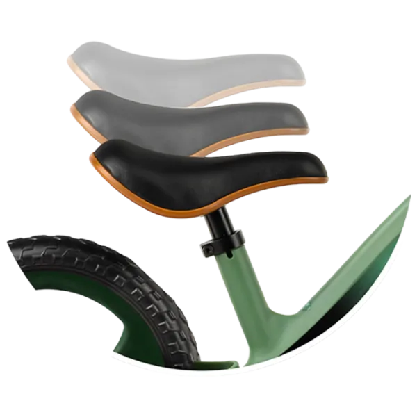 Велосипед MoMi MIZO 12" Алюминий/ Зелёный Черный photo 4 Велосипед MoMi MIZO 12" Алюминий/ Зелёный Черный photo 4