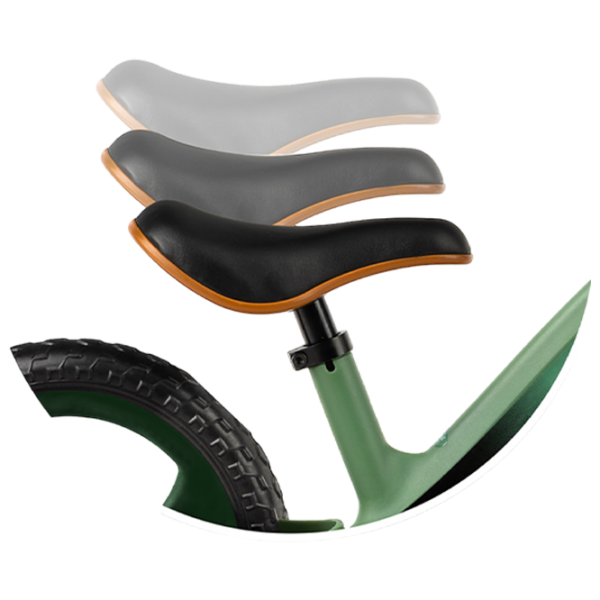 Велосипед MoMi MIZO 12" Алюминий/ Зелёный Черный photo 4 Велосипед MoMi MIZO 12" Алюминий/ Зелёный Черный photo 4