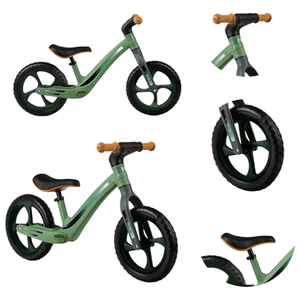 Велосипед MoMi MIZO 12" Алюминий/ Зелёный Черный photo 6 Велосипед MoMi MIZO 12" Алюминий/ Зелёный Черный photo 6