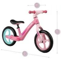 Bicicletă MoMi MIZO 12" Aluminiu/ Pink Blue photo 7