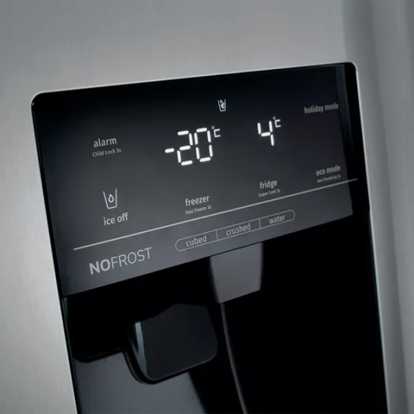 Frigider Gorenje NRS9EVX1 Side by Side 562 l / 179.3 cm / Inox photo 4
