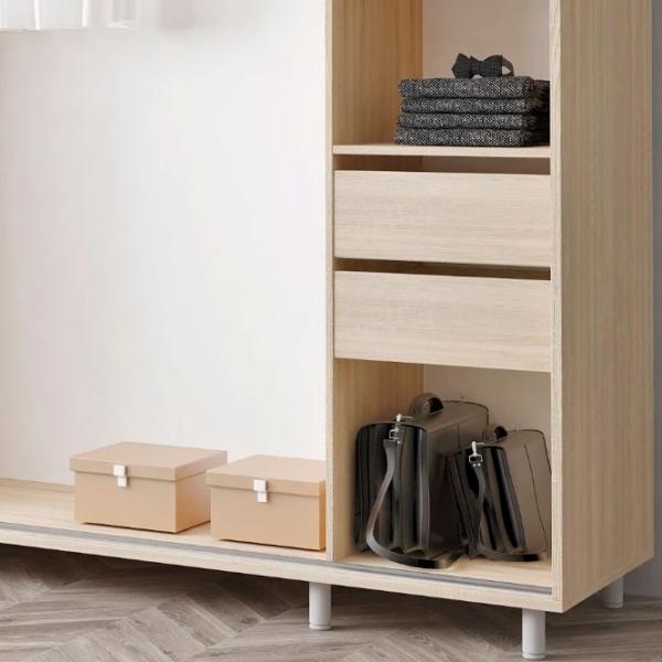 Dulap pentru haine Glisant Mobildor-Lux ARON S 1900 K2 3025 190 x 60 x 220 / PAL / Stejar Sonoma photo 6 Dulap pentru haine Glisant Mobildor-Lux ARON S 1900 K2 3025 190 x 60 x 220 / PAL / Stejar Sonoma photo 6