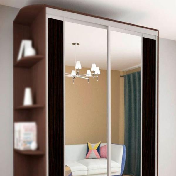 Dulap pentru haine Glisant Mobildor-Lux ARON S 1000 K2 2226 100 x 60 x 220 / PAL / Wenghe photo 3