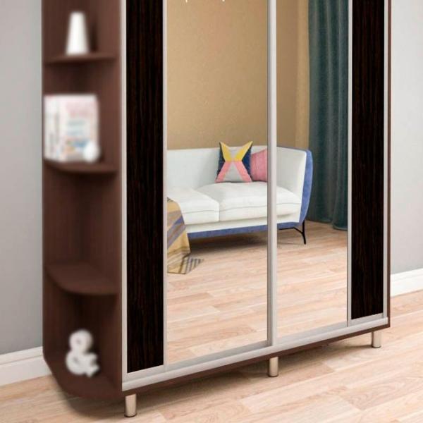 Dulap pentru haine Glisant Mobildor-Lux ARON S 1000 K2 2226 100 x 60 x 220 / PAL / Wenghe photo 4