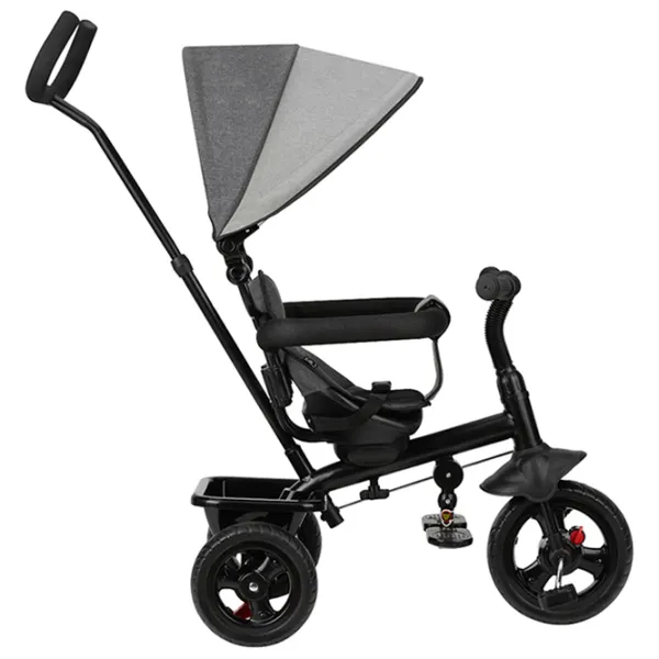 Triciclu MoMi Iris 25 kg/ Gray photo 2 Triciclu MoMi Iris 25 kg/ Gray photo 2
