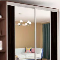 Dulap pentru haine Glisant Mobildor-Lux ARON S 2000 K2 2226 200 x 60 x 220 / PAL / Wenghe photo 3
