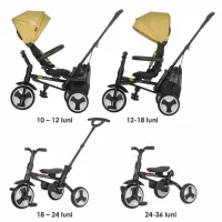 Triciclu Coccolle Spectra Plus 25 kg/ Yellow photo 11