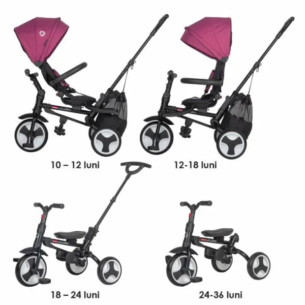 Трицикл Coccolle Spectra Plus 25 кг/ Пурпурный photo 10 Трицикл Coccolle Spectra Plus 25 кг/ Пурпурный photo 10