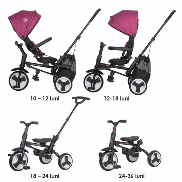 Трицикл Coccolle Spectra Plus 25 кг/ Пурпурный photo 10 Трицикл Coccolle Spectra Plus 25 кг/ Пурпурный photo 10