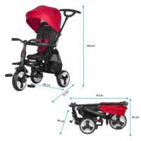 Triciclu Coccolle Spectra Plus 25 kg/ Red photo 9