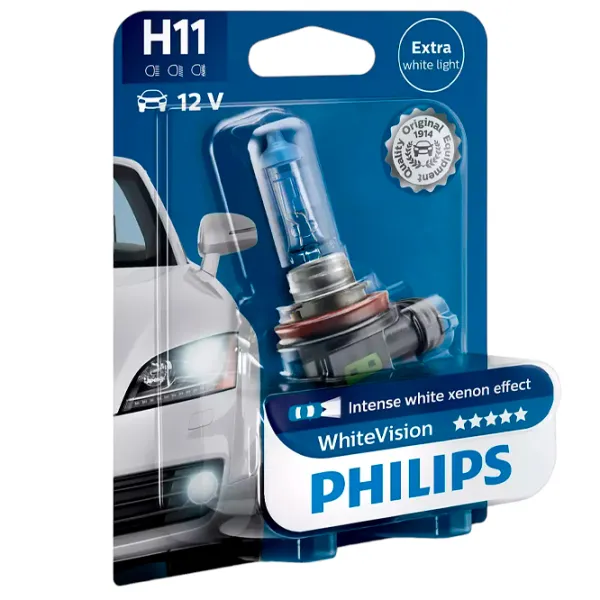 Lampă auto Philips 12362WHVB1 Halogen/ H11/ PGJ19-2/ 55 W/ 1350lm photo 3 Lampă auto Philips 12362WHVB1 Halogen/ H11/ PGJ19-2/ 55 W/ 1350lm photo 3