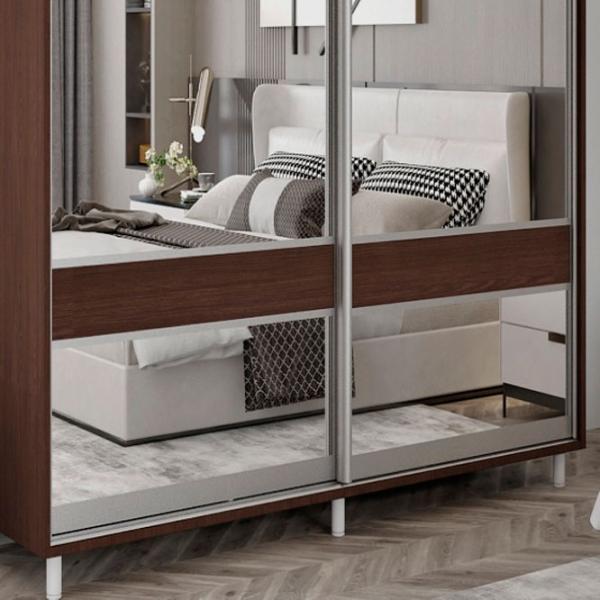 Dulap pentru haine Glisant Mobildor-Lux ARON S 2000 K3 2226 200 x 60 x 220 / PAL / Wenghe photo 4 Dulap pentru haine Glisant Mobildor-Lux ARON S 2000 K3 2226 200 x 60 x 220 / PAL / Wenghe photo 4