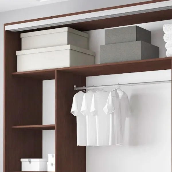 Dulap pentru haine Glisant Mobildor-Lux ARON S 2000 K3 2226 200 x 60 x 220 / PAL / Wenghe photo 6 Dulap pentru haine Glisant Mobildor-Lux ARON S 2000 K3 2226 200 x 60 x 220 / PAL / Wenghe photo 6