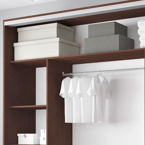 Dulap pentru haine Glisant Mobildor-Lux ARON S 2000 K3 2226 200 x 60 x 220 / PAL / Wenghe photo 6 Dulap pentru haine Glisant Mobildor-Lux ARON S 2000 K3 2226 200 x 60 x 220 / PAL / Wenghe photo 6