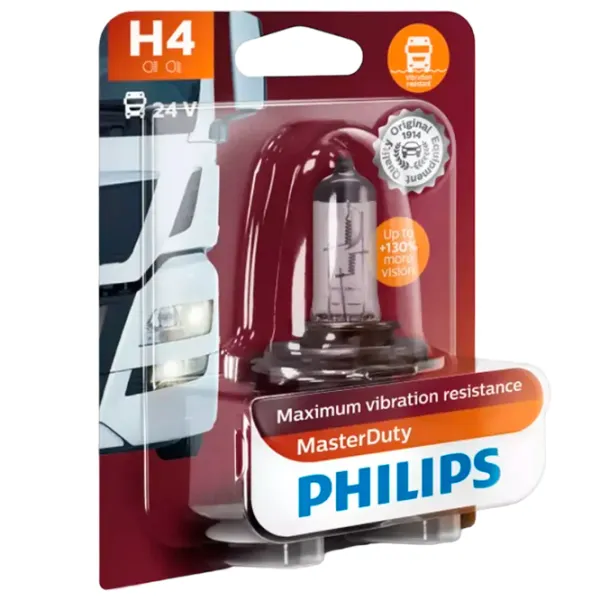 Lampă auto Philips 13342MDC1 Halogen/ H4/ P43t-38/ 70 - 75 W/ 1450lm photo 2 Lampă auto Philips 13342MDC1 Halogen/ H4/ P43t-38/ 70 - 75 W/ 1450lm photo 2