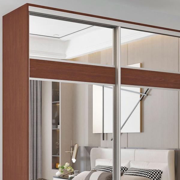 Dulap pentru haine Glisant Mobildor-Lux ARON 1700 K3 2226 170 x 60 x 220 / PAL / Wenghe photo 3
