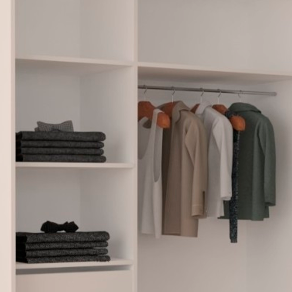 Dulap cupe Mobildor-Lux ARON S 1500 K3 8681 150 x 60 x 220 / LPAL / Alb briliant photo 4 Dulap cupe Mobildor-Lux ARON S 1500 K3 8681 150 x 60 x 220 / LPAL / Alb briliant photo 4