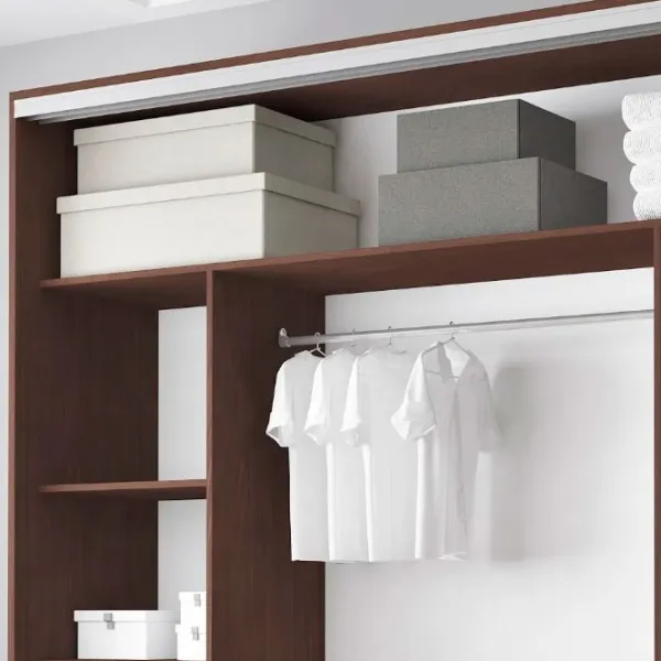 Dulap pentru haine Glisant Mobildor-Lux ARON 2300 K3 2226 230 x 60 x 220 / PAL / Wenghe photo 5