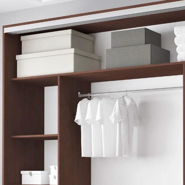 Dulap pentru haine Glisant Mobildor-Lux ARON 2300 K3 2226 230 x 60 x 220 / PAL / Wenghe photo 5