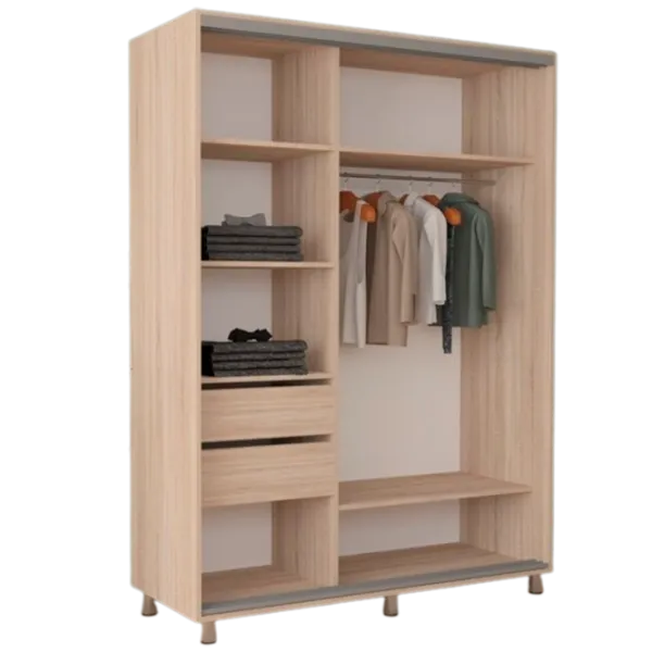 Dulap cupe Mobildor-Lux ARON S 1800 K3 3025 180 x 60 x 220 / LPAL / Stejar Sonoma photo 2