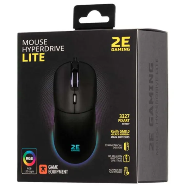 Мышь 2E Gaming HyperDrive Lite USB/ Черный photo 6