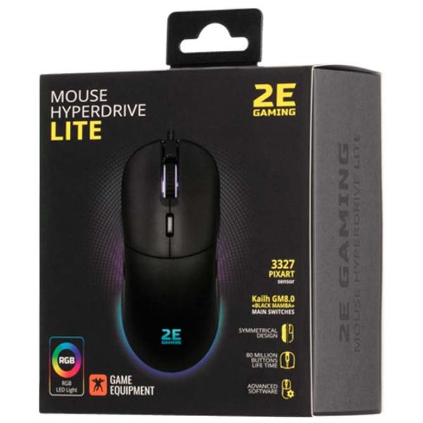 Мышь 2E Gaming HyperDrive Lite USB/ Черный photo 6
