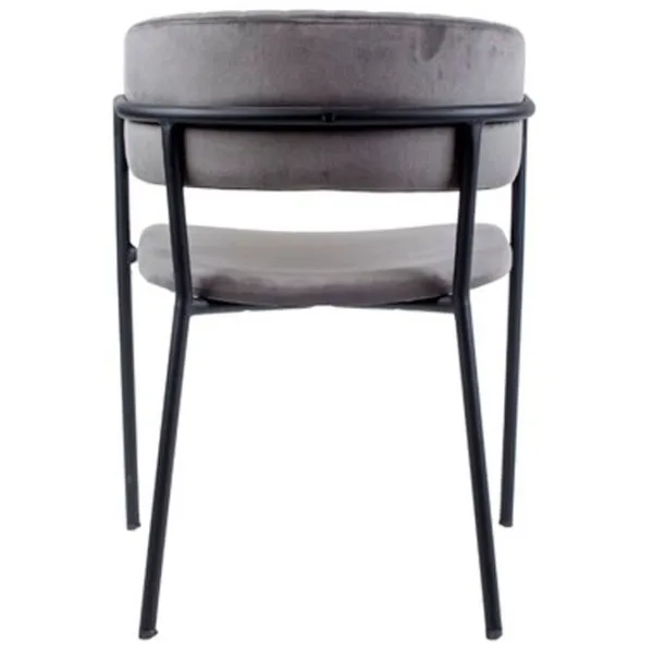 Scaun de bucătărie Caris Lotus Stofă/ Black Gray photo 3