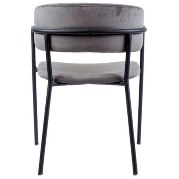 Scaun de bucătărie Caris Lotus Stofă/ Black Gray photo 3