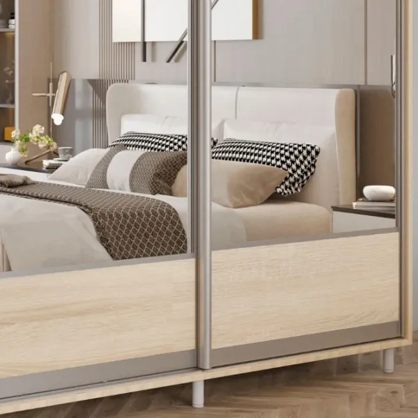Гардероб Раздвижной Mobildor-Lux ARON 1900 K1 3025 190 x 60см x 220 / ЛДСП / Дуб Сонома photo 4