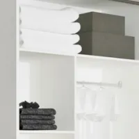 Dulap cupe Mobildor-Lux ARON S 1300 desen 8681 130 x 60 x 220 / PAL / Alb briliant photo 3