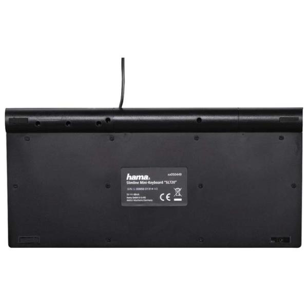Tastatură Hama SL720 Slimline Cu fir/ Black photo 6